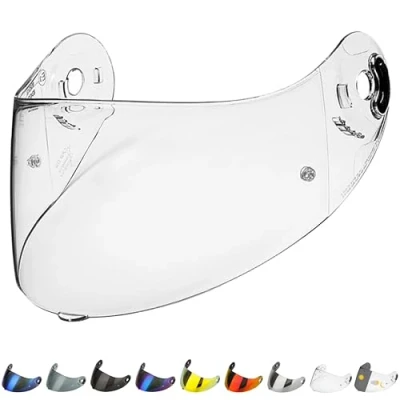 Immagine di Everalo Visiera Casco Compatibile con X lite 803 803rs 802 802R 702 702GT 661 603 Pinlock Ready Nolan Antigraffio e Antinebbia (Trasparente)
