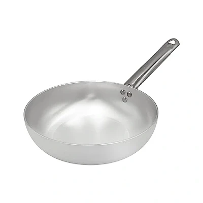 Immagine di Pentole Agnelli Alluminio 3 mm Professionale Padella Alta per Saltare con Manico Inox, Argento, 45 cm
