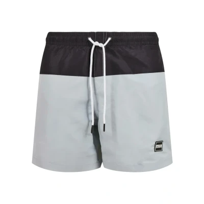 Immagine di Urban Classics Block Shorts da mare, Uomo, Taglia: 4XL, Lightasphalt black