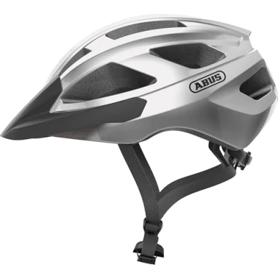 Immagine di ABUS Macator Casco da ciclismo bici sportiva Per principianti uomo e donna Argento, Taglia M