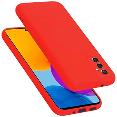 Immagine di Cadorabo Custodia compatibile con Samsung Galaxy M52 5G in LIQUID ROSSO Coperchio protettivo silicone TPU flessibile
