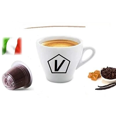 Immagine di Caffè Shop Compatibili con Capsule Nespresso®, Miscela Cappuccino alla Vaniglia Linea Espresso (Kit Assaggio 20 Capsule)