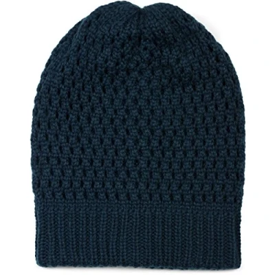 Immagine di styleBREAKER Berretto Beanie in Maglia, Traforato, Slouch Long Invernale, Unisex 04024139, Colore:Blu Scuro