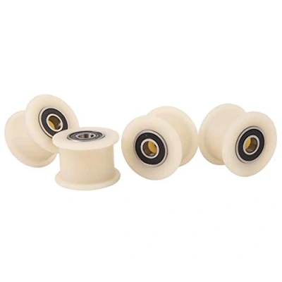 Immagine di 4 cinghie in nylon 45 mm diametro 25 scanalatura 10 cuscinetti lavorati con precisione nell&#039;UE (45 10)