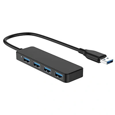Immagine di Yizhet Hub USB 3.0 4 Porte, Multiporta Alta Velocità 5Gbps Sdoppiatore per PC, Multiple Multiplo con Cavo 30cm Compatibile Mac PRO Mini Surface XPS Windows Linux 2.0