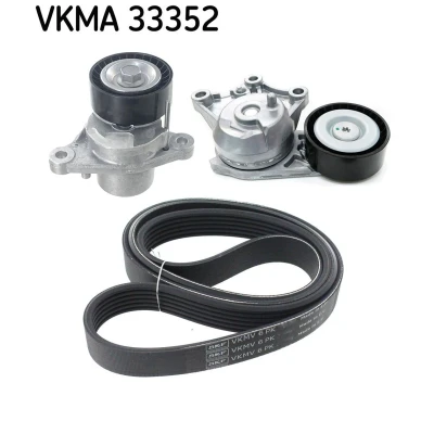 Immagine di SKF VKMA 33352 Kit cinghie Poly V PEUGEOT: 208 I Hatchback, 308 SW 2, Partner II Tepee, CITROËN: Berlingo II, C4 Picasso Jumpy III Van