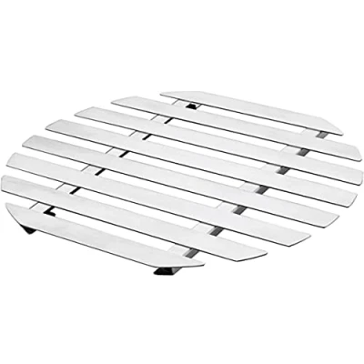 Immagine di Lacor SOTTOFONDO Tondo ANTIruggine, Acciaio Inox, Argento, 20 x 18 2 cm