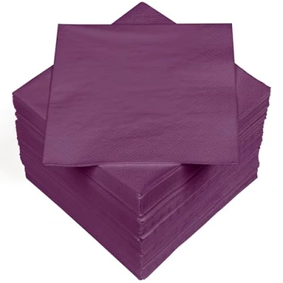 Immagine di Heku 30241 20: 100 tovaglioli Monocolore, 3 veli, 33 x cm, Lilla, Carta