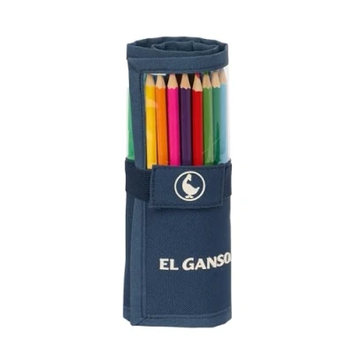 Immagine di Safta EL OCA CLASSIC astuccio arrotolabile utile incluso, per bambini, ideale bambini dai 5 ai 14 anni, comodo e versatile, qualità resistenza, 7 x 20 cm, colore Blu marino, navy,
