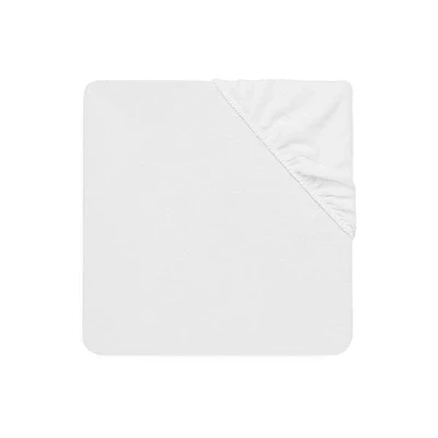 Immagine di Jollein 550 507 00100, Lenzuolino con angoli elasticizzati, in spugna, per lettino bimbi, impermeabile, 60 x 120 cm, Bianco (weiß)