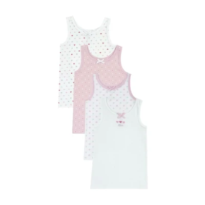 Immagine di Chicco Set 4 PZ Canotta Intimo, Rosa, 2 Anni (Pacco da 4) Bimba