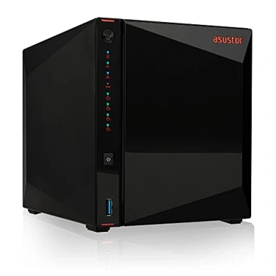 Immagine di Asustor Nimbustor 4 AS5304T Bay server NAS, Quad Core 1.5 GHz, 4GB RAM DDR4, Network Attached Personal Cloud Storage (Senza Disco)