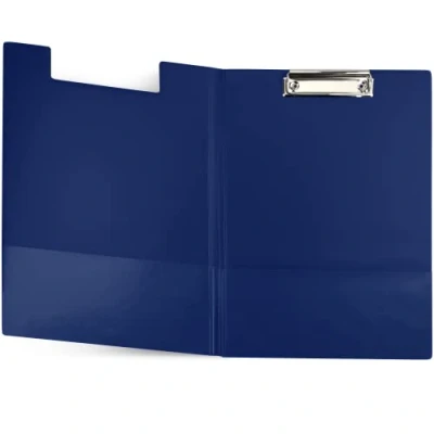 Immagine di Netuno 1 raccoglitore per portablocco, formato A4, con clip, blu scuro, DIN coperchio, morsetto in metallo, piastra rigida, plastica, scrivere, porta