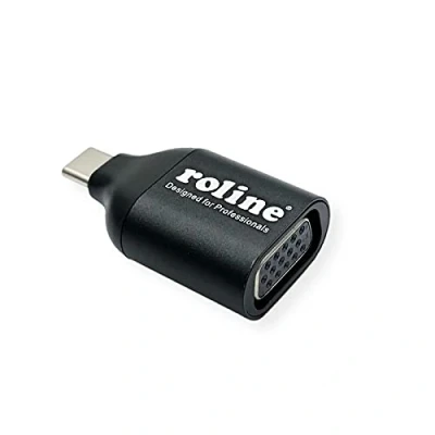Immagine di Roline 12.03.3228 USB C® / VGA Adattatore Nero
