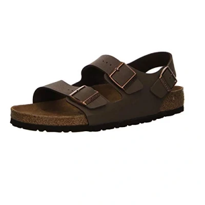 Immagine di Birkenstock Milano Sandali, Taglia: 40, Mocca Finta pelle di alta qualità