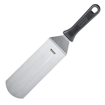 Immagine di Westmark Spatola da grill professionale, Angolata, Flessibile, Compatta, Dimensione lama: 7,5 x 20 cm, Lunghezza: 36,5 Acciaio inox/Plastica, Master Line, Nero/Argento, 13382270