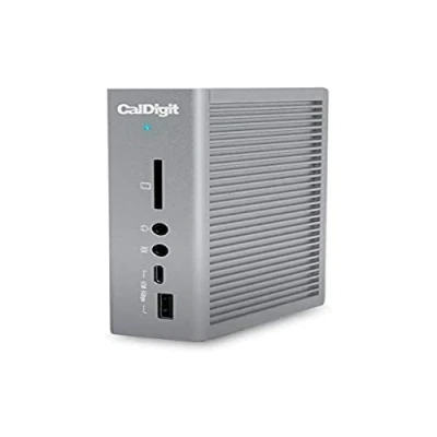 Immagine di CalDigit TS3 Plus Thunderbolt Station 3 (0.7m) Carica 85 W, 7 porte USB 3.1, C Gen 2, DisplayPort, Slot scheda SD UHS II, LAN, Uscita ottica, per Mac + Pro 2016+ E PC Windows (Space Grey)