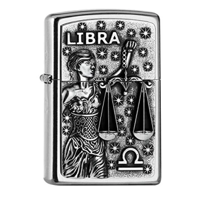 Immagine di Zippo PL 207 Libra Tierkr. V19 Accendino, Ottone, Design, 5,83,81,2
