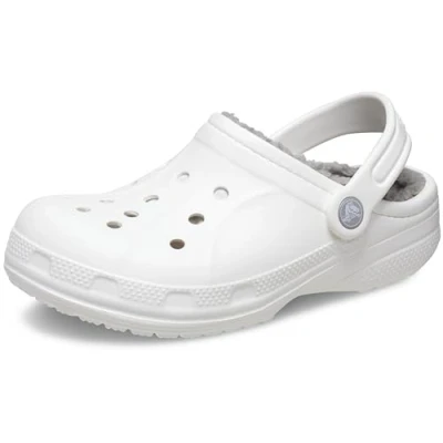 Immagine di Crocs Ralen Lined Clog K, Zoccoli Unisex Bambini e ragazzi, White/Light Grey, 22/24 EU