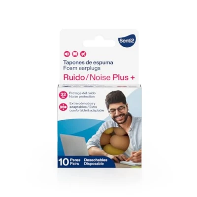 Immagine di Senti2 Tappi orecchie rumore dormire schiuma 20 pz (10 paia)