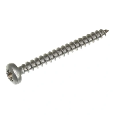 Immagine di SECCARO viti per truciolato a testa semicircolare 4 x 40 mm, in acciaio inox V2A VA A2, legno con filettatura completa, Phillips croce/PZ, 200 pezzi