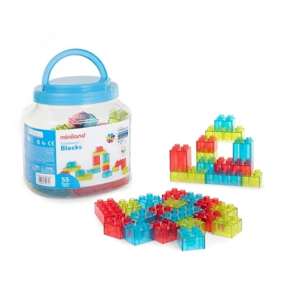 Immagine di Costruzioni Translucent Blocks 55 pezzi