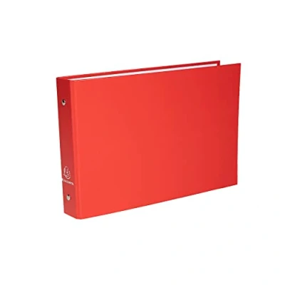 Immagine di Exacompta 51060E 1 Raccoglitore Foderato Polipro, Fornito con Intercalari 4 Tasti Neutri 14.8x21 cm 2 Anelli Tondi 25 mm Passo 80 Dorso 40 F.to Esterno 16.5x24 5 Colori Random