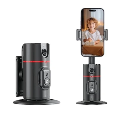 Immagine di Auto Face Tracking Treppiede di tracciamento 360, Tripod, Controllo gesti, Smart Automatico Gimbal Stabilizzatore per Registrazione Video, Live Streaming, Vlog,