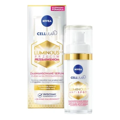 Immagine di NIVEA Cellular Luminous 630 Siero intensivo anti pigmento, 30 ml, per una carnagione uniforme e luminosa, cura del viso contro le macchie di pigmento