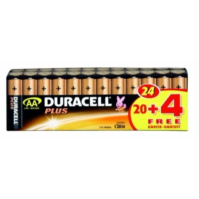 Immagine di Duracell Pile Plus Mignon AA 20 + 4 gratis (confezione speciale)