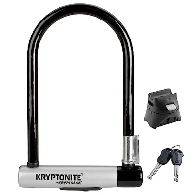 Immagine di Kryptonite U Locks, Catena Kryptolok ATB con Supporto Flexframe Unisex Adulto