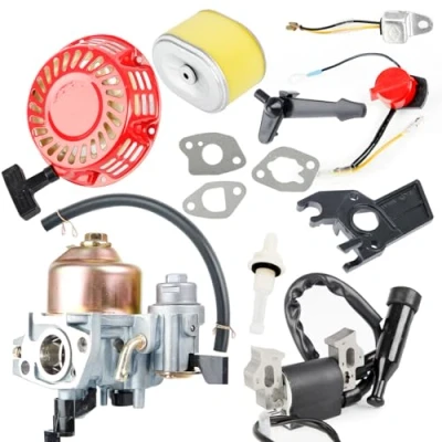 Immagine di CarBole GX160 Carburatore con Autoavvolgente, Bobina di Accensione e Filtro Aria per Motore GX140 GX168 GX200 5HP 5.5HP 6.5HP