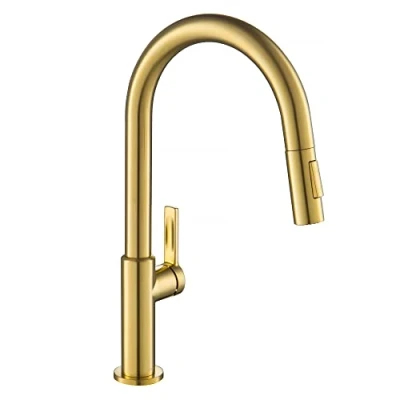 Immagine di KRAUS Oletto KPF 2820BB Rubinetto da cucina con manico singolo, in ottone spazzolato, senza macchie