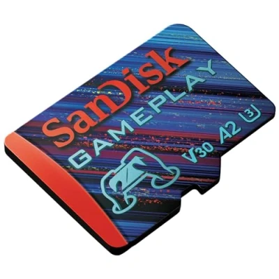 Immagine di SanDisk 128GB Gameplay scheda microSD, Micro SD per mobile gaming/console portatili, fino a 190 MB/s, AAA /3D /VR Grafik, 4K UHD Videos, A2, U3, V30