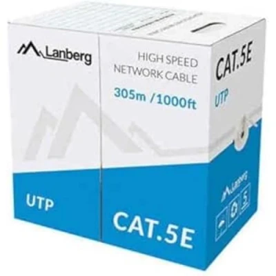 Immagine di Lanberg Lcu5 11 Cc 0305 S Stranded Cavo Di Rete Cat 5E Utp, 305 M Grigio