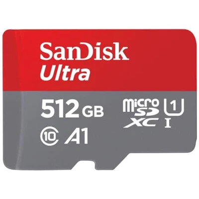 Immagine di SanDisk microSDXC Ultra 512GB (A1/UHS I/Cl.10/150MB/s) + Adapter Mobile Scheda 512 GB A1 Application Performance Class, UHS Class 1