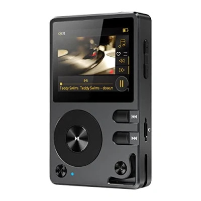 Immagine di HIFI H2 Lettore MP3 con Bluetooth, DSD DAC OTG, Portatile Audio Digitale Musicale ad alta Risoluzione Lossless, Scheda di Memoria 32GB, Supporta Fino a 256GB