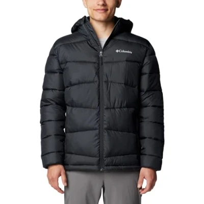 Immagine di Columbia F4emile Butte 2 Giacca con Cappuccio Piumino, Nero, L Uomo