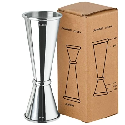 Immagine di Japanese Style Jigger Misurino per Cocktail, 304 Stainless Steel Barman Graduato 30ml, 60ml, 15ml, 22.5ml, 45ml