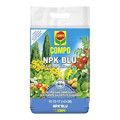 Immagine di COMPO NPK BLU, Concime Universale Granulare per Orto e Giardino, Pronto Effetto, 4 kg