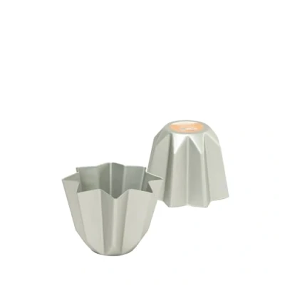 Immagine di Decora 0062683 Stampo mini pandorino in alluminio anodizzato, Argento, Ø 7,5 X 6,5 cm, 1 pezzo