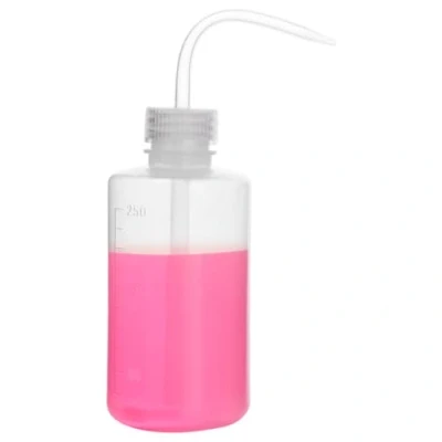 Immagine di stonylab Prodotti Chimici Lava Flacone (1 Confezione), LDPE Plastica Sicurezza Laboratorio Stringi con Stretto Bocca e Scala Etichette Spruzza Bottiglia, 250 ml (8 oz)