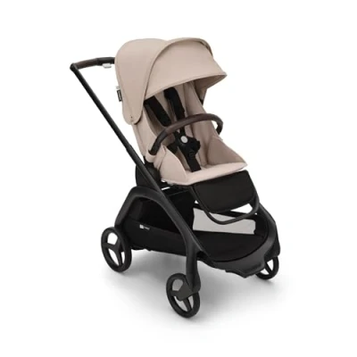 Immagine di Bugaboo Dragonfly, Passeggino Leggero e Compatto per Bambini, Chiusura Facile a Una Mano in Tutte le Posizioni, Sospensioni Complete, Cesta Portaoggetti XL, Telaio Graphite Cappottina Desert Taupe