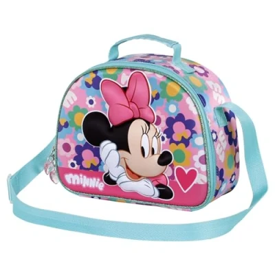 Immagine di Karactermania Minnie Mouse Heart 3D Lunch Borsa a tracolla per bambini, Taglia: One Size, Rosa