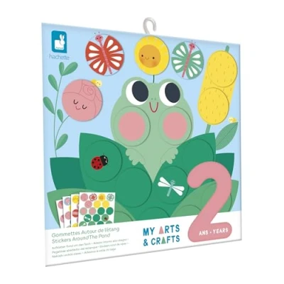 Immagine di My Art &amp; Craft Adesivi Rotondi Riposizionabili Intorno allo Stagno 2 anni