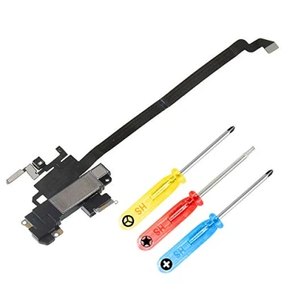 Immagine di MMOBIEL Altoparlante Sensore Luce Cavo Flessibile incl Microfono Compatibile con iPhone XR 6.1 Pollici incl. cacciaviti