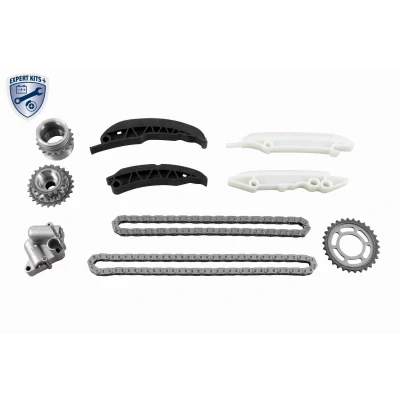 Immagine di VAICO V20 10010 Kit Catena distribuzione con guide di scorrimento, tendicatena per albero a camme Simplex, chiusa BMW: 1 Hatchback, 3 Sedan