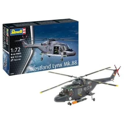 Immagine di Revell 03805 Westland Lynx elicottero 1:72 Kit modello in plastica non costruita/non verniciata La è un multiuso britannico utilizzato da molte nazioni principalmente per scopi