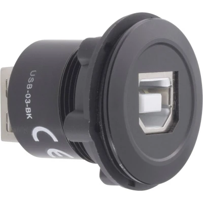 Immagine di TRU COMPONENTS USB 03 BK presa tipo B su A Contenuto: 1 pz.