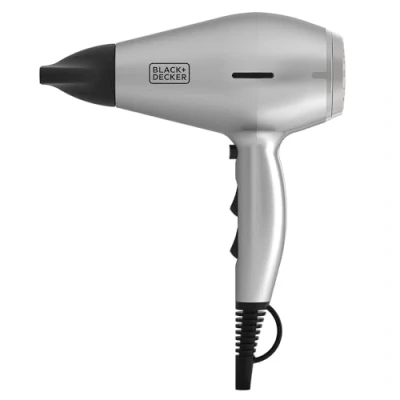 Immagine di BLACK+DECKER BXHDA2400E Asciugacapelli agli ioni. 2400 W. 2 velocità. 3 temperature, colpo aria fredda, filtro estraibile